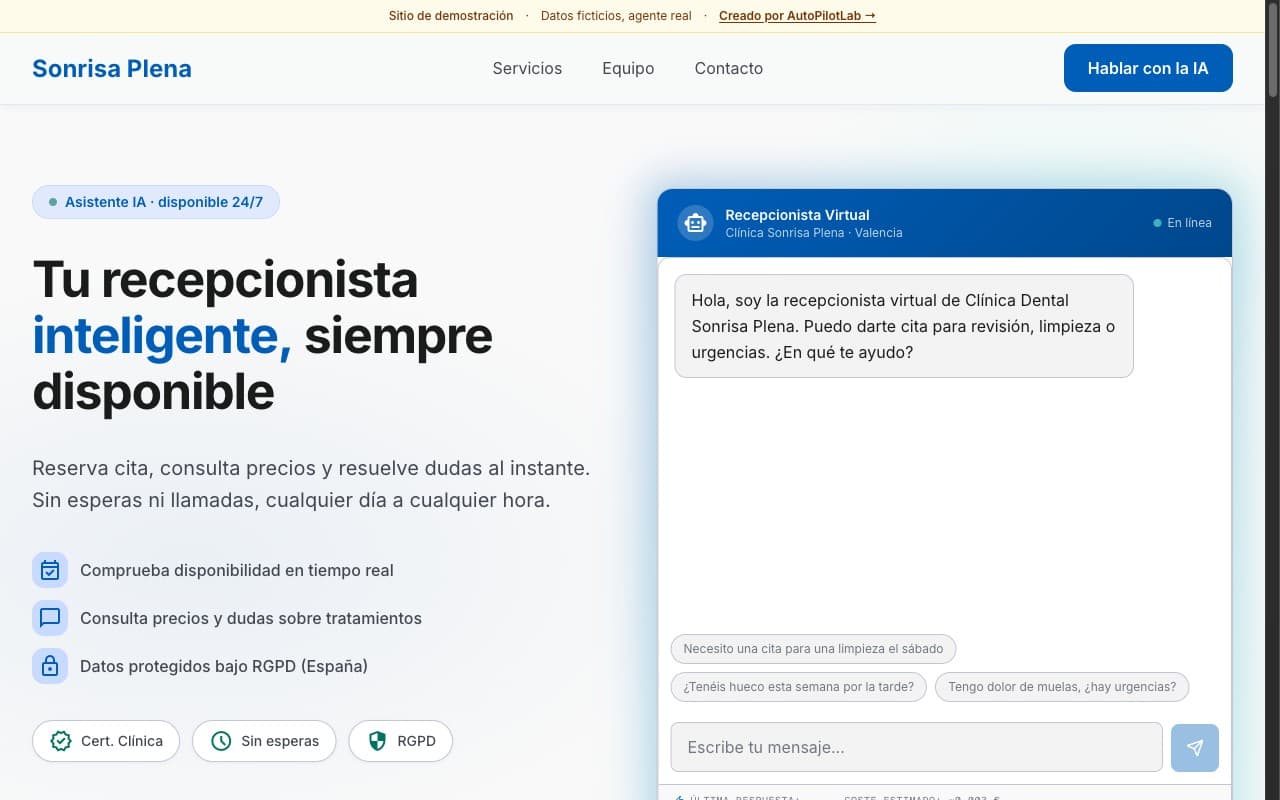 Preview del demo Sonrisa Plena